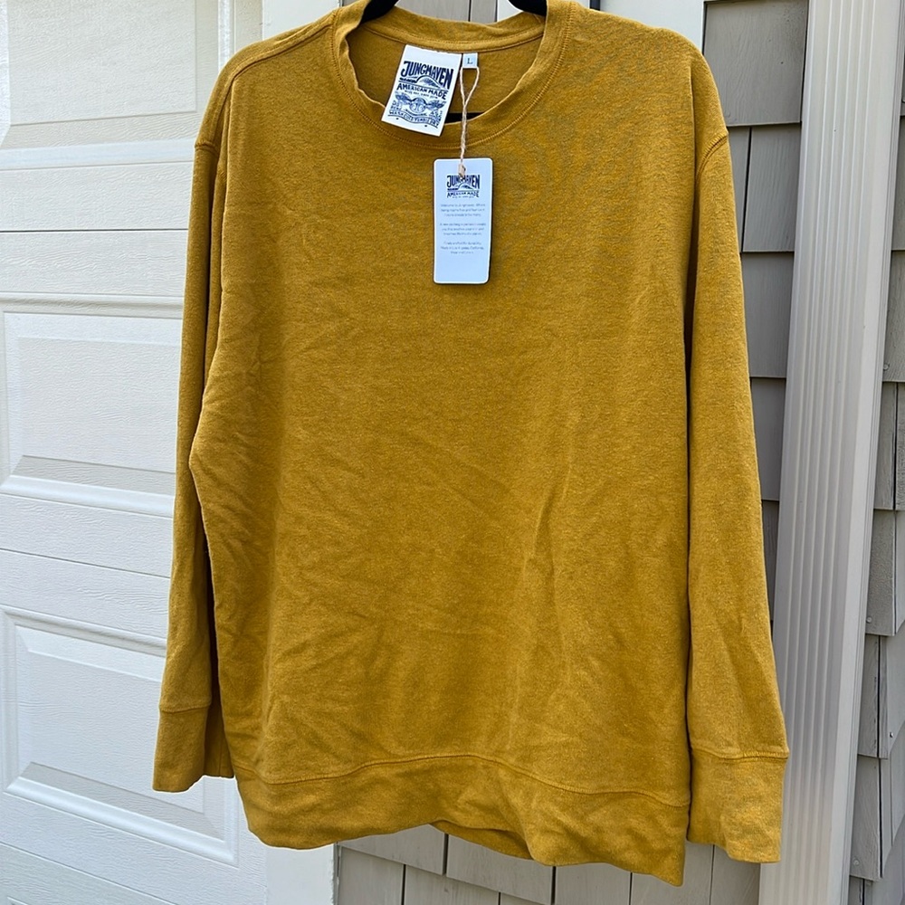 BNWT Jungmaven California Pullover Crewneck Sweatshirt/Longsleeve Tee sz L
